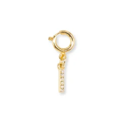 Online Charm Lettera I strass oro decorazione per scarpe borse Donna Charms ✨