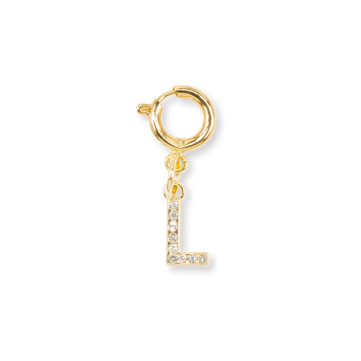 Hot Charm Lettera L strass oro decorazione personalizzata Donna Charms ✨