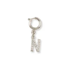 Sale Charm Lettera N strass argento per scarpe e borse Donna Charms ✨