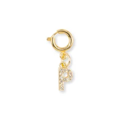 Clearance Charm Lettera P strass oro dettaglio chic scarpe borse Donna Charms ✨