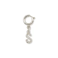 New Charm Lettera S strass argento personalizzazione scarpe Donna Charms ✨
