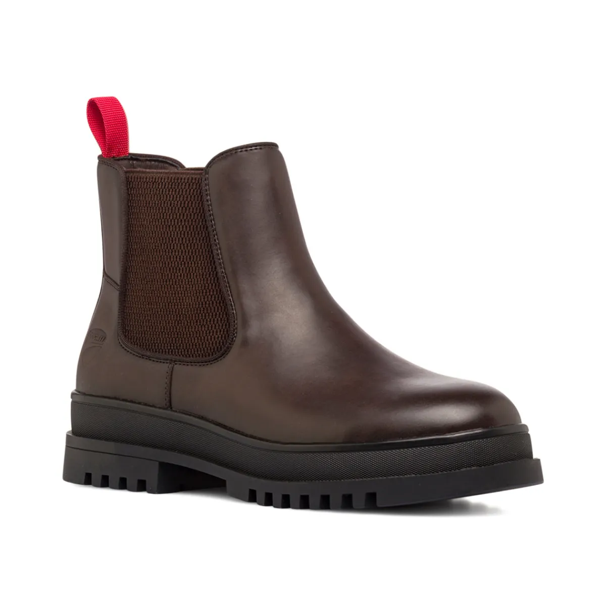 Clearance Chelsea Boot da uomo marroni con suola carrarmato Uomo Look Marrone Uomo 👞|Polacchine Uomo