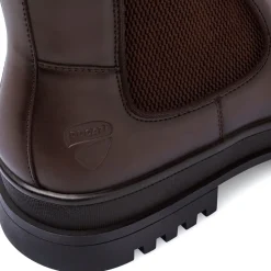 Clearance Chelsea Boot da uomo marroni con suola carrarmato Uomo Look Marrone Uomo 👞|Polacchine Uomo