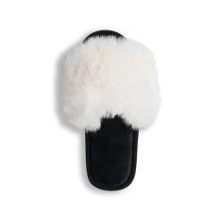 Online Ciabatta a fascia in pelliccia sintetica bianca da donna Donna Ciabatte Donna