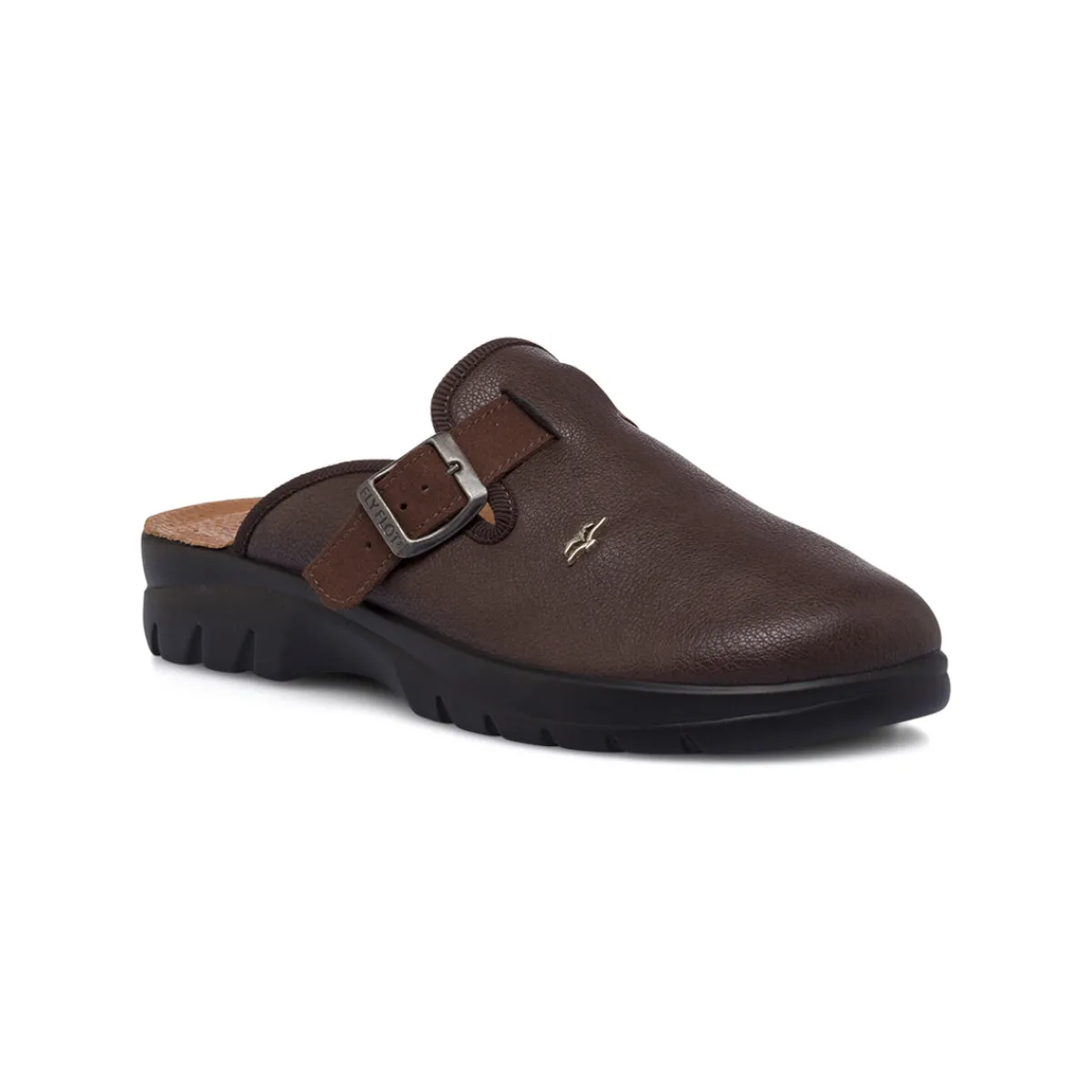 Sale Ciabatta da Uomo Marroni con Fibbia Regolabile Uomo Look Marrone Uomo 👞