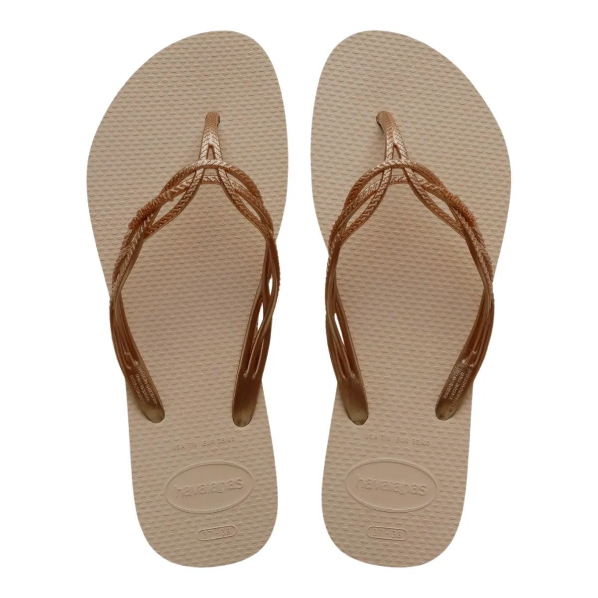 Discount Ciabatte infradito beige da Donna con dettaglio intrecciato FLASH SVEET Donna Ciabatte Donna