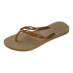 Discount Ciabatte infradito beige da Donna con dettaglio intrecciato FLASH SVEET Donna Ciabatte Donna