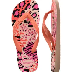 Sale Ciabatte infradito da donna multicolore con stampa leopardata e zebrata Top Animals Donna Ciabatte Donna