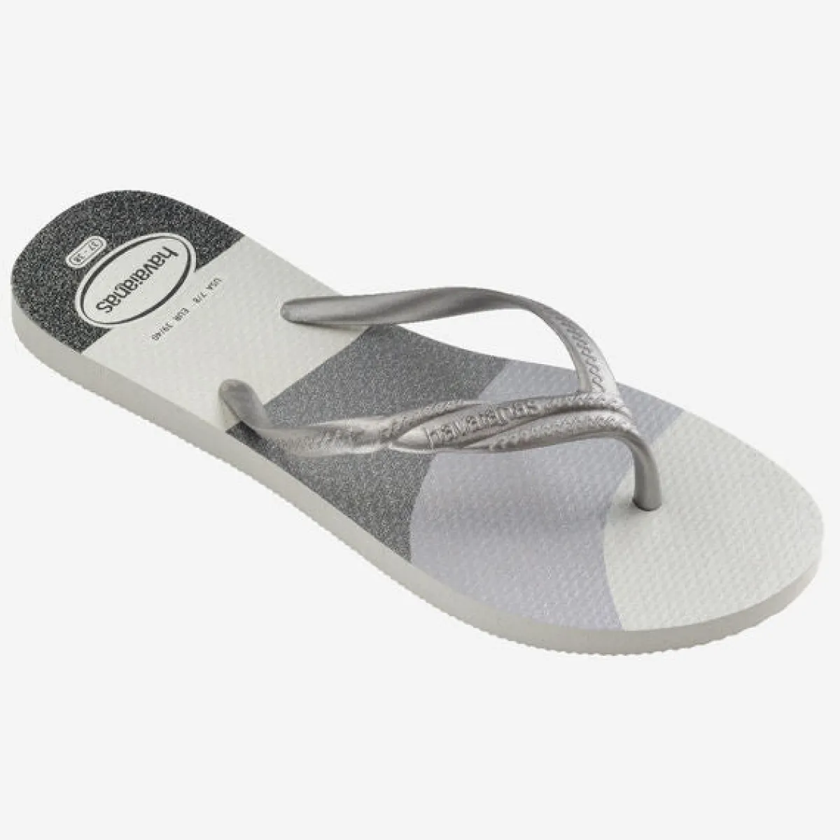 Outlet Ciabatte infradito Grigie e Argento da Donna Fantasia Gloss Donna Ciabatte Donna