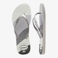 Outlet Ciabatte infradito Grigie e Argento da Donna Fantasia Gloss Donna Ciabatte Donna