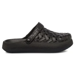 Clearance Ciabatte Sabot in gomma nere da Donna con cinturino Donna Ciabatte Donna|Sabot Donna