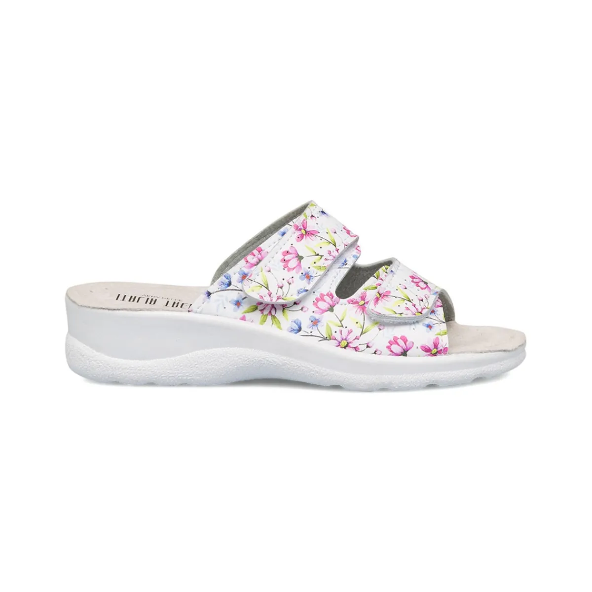 Discount Ciabatte sanitarie bianche da donna con sottopiede in pelle Donna Ciabatte Sanitarie|Ciabatte Donna