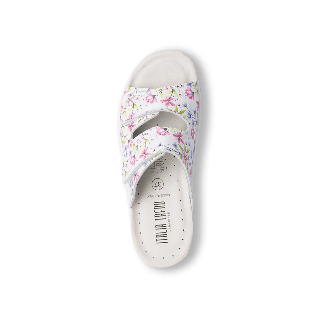 Discount Ciabatte sanitarie bianche da donna con sottopiede in pelle Donna Ciabatte Sanitarie|Ciabatte Donna