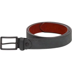 New Cintura Blu da Uomo in Pelle e fibbia Nera Uomo Cinture Uomo