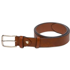 Outlet Cintura da Uomo Marrone con Fibbia in Metallo Uomo Cinture Uomo|Look Marrone Uomo 👞