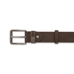 Clearance Cintura da Uomo Marrone con Fibbia in Metallo Satinato Uomo Cinture Uomo|Look Marrone Uomo 👞