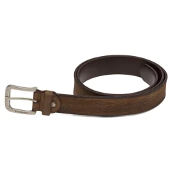 Sale Cintura da Uomo Marrone in Pelle con Fibbia in Metallo Uomo Cinture Uomo|Look Marrone Uomo 👞