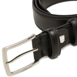 Sale Cintura da uomo nera con logo Uomo Cinture Uomo|Accessori Cerimonia Uomo