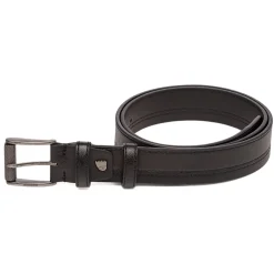 Hot Cintura da Uomo Nera con Fibbia Rettangolare Uomo Cinture Uomo