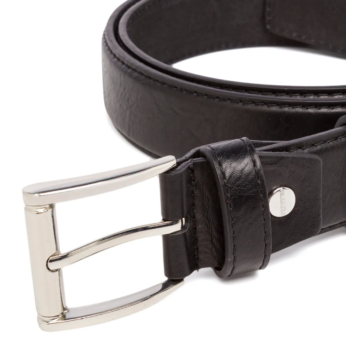 Best Cintura da Uomo Nera Elegante con fibbia in metallo Uomo Cinture Uomo