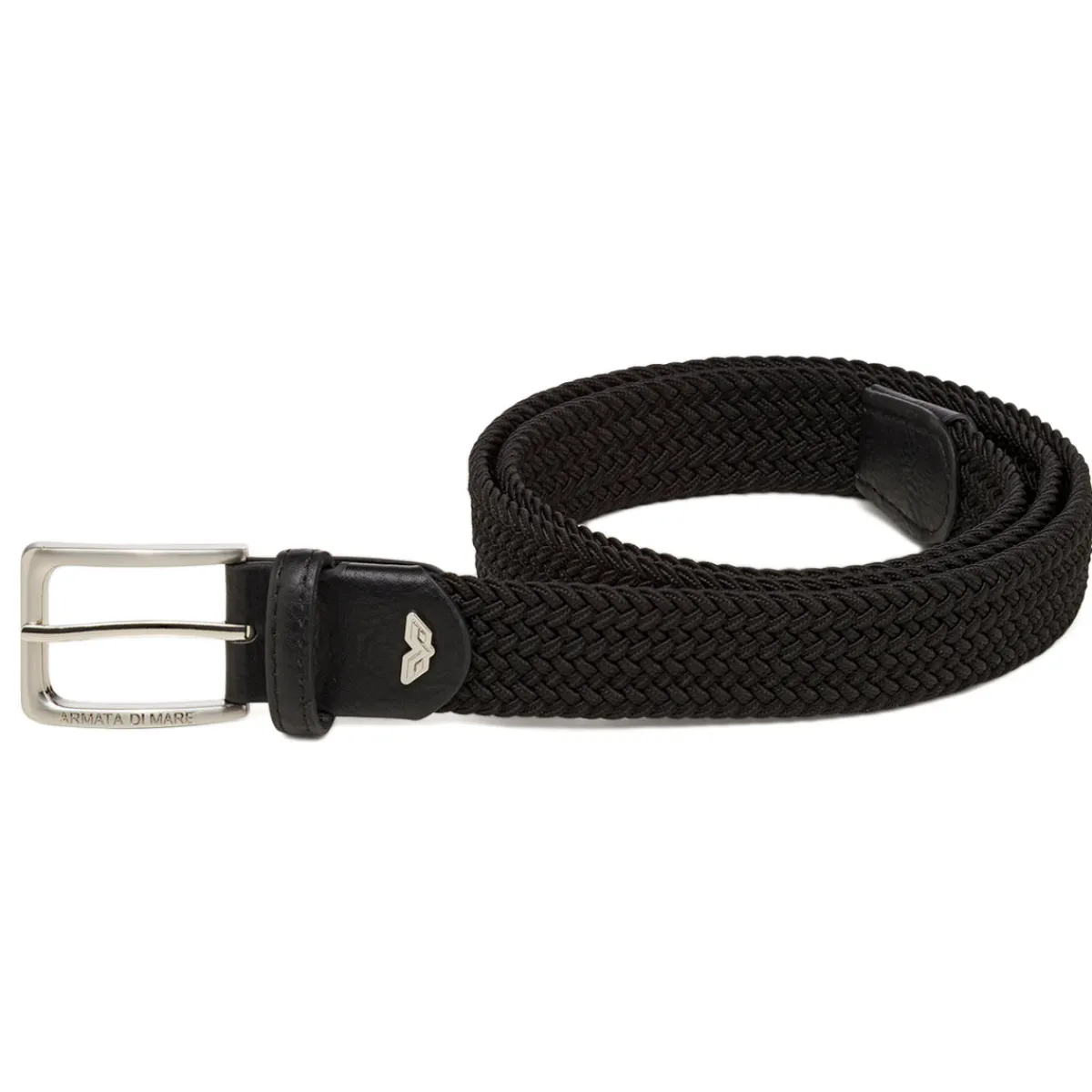 Hot Cintura elastica nera da Uomo effetto intrecciato Uomo Cinture Uomo