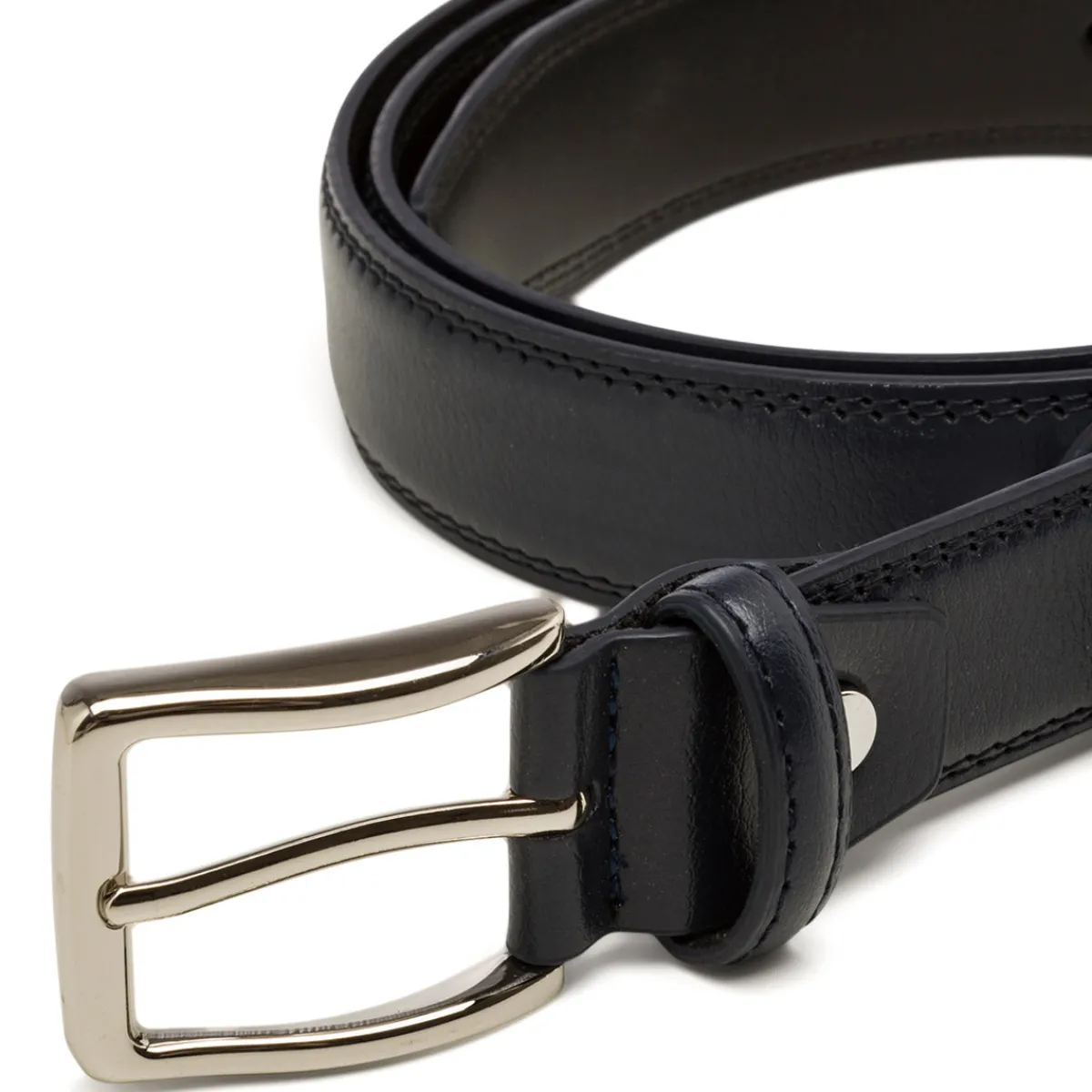 New Cintura elegante blu da Uomo in pelle Uomo Cinture Uomo|Accessori Cerimonia Uomo