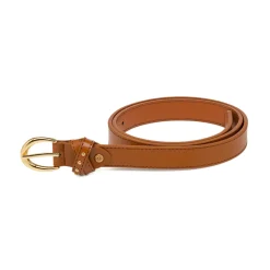 Cintura marrone da Donna con fibbia oro e dettagli borchie Donna Cinture Donna