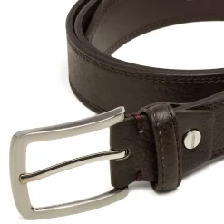 Best Cintura marrone da Uomo in pelle con fibbia lucida Uomo Cinture Uomo|Accessori Cerimonia Uomo