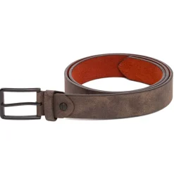 Discount Cintura Marrone da Uomo in Pelle e Fibbia Nera Uomo Cinture Uomo|Look Marrone Uomo 👞