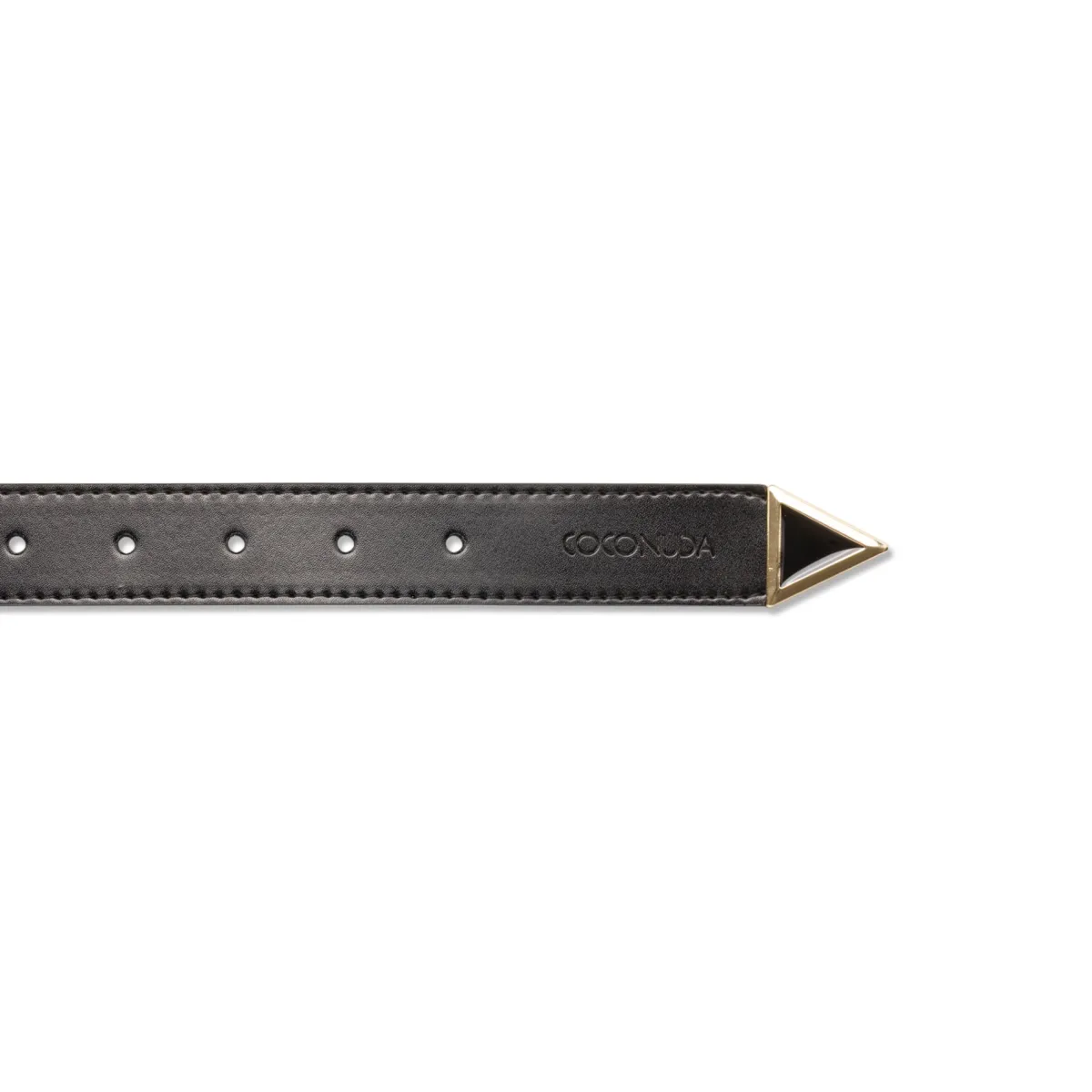 Best Cintura nera da Donna con fibbia dorata Donna Cinture Donna