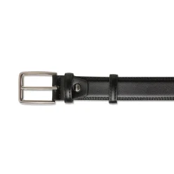 Clearance Cintura nera da Uomo in pelle con fibbia lucida Uomo Cinture Uomo|Accessori Cerimonia Uomo