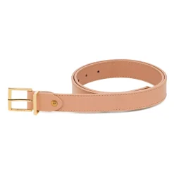 Outlet Cintura rosa da Donna con fibbia dorata Donna Cinture Donna