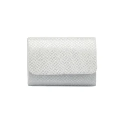 Sale Clutch rigida Argento da Donna con texture geometrica Donna Clutch & Pochette|Borse Cerimonia