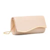 Clearance Clutch rigida Nude da donna con inserto in metallo frontale Donna Clutch & Pochette|Borse Cerimonia