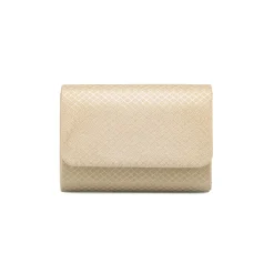 Clutch rigida Oro da Donna con texture geometrica Donna Clutch & Pochette|Borse Cerimonia