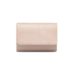 Clutch rigida Rosa da Donna con texture geometrica Donna Clutch & Pochette|Borse Cerimonia