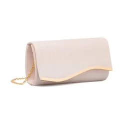 Hot Clutch rigida Rosa da donna con inserto in metallo frontale Donna Clutch & Pochette|Borse Cerimonia