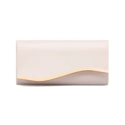 Hot Clutch rigida Rosa da donna con inserto in metallo frontale Donna Clutch & Pochette|Borse Cerimonia