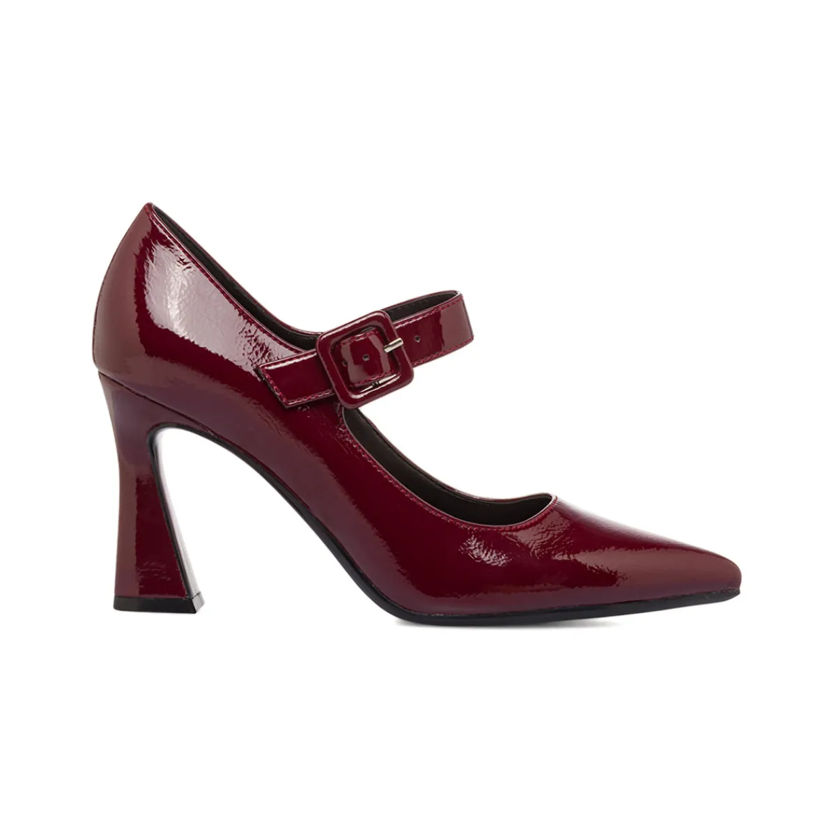 New Décolleté bordeaux da Donna effetto vernice con tacco 9 cm Donna Décolleté