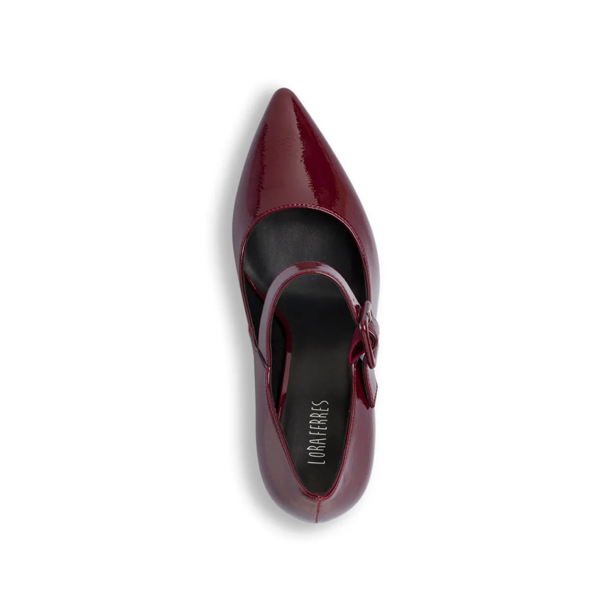 New Décolleté bordeaux da Donna effetto vernice con tacco 9 cm Donna Décolleté