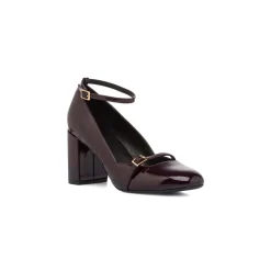 Outlet Décolleté bordeaux da Donna con cinturino e tacco 7,5 cm Donna Décolleté