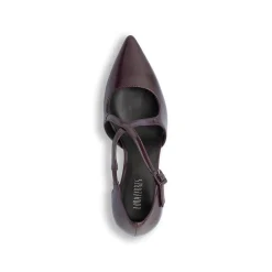 Hot Décolleté bordeaux da Donna in pelle con tacco 7,5 cm Donna Décolleté