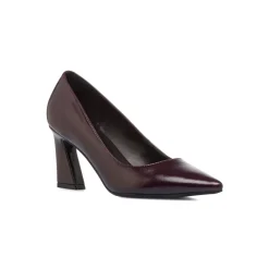 Online Décolleté bordeaux da Donna con tacco squadrato 7,5 cm Donna Décolleté