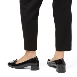 Clearance Décolleté da donna nere effetto vernice con tacco 4 cm Donna Décolleté