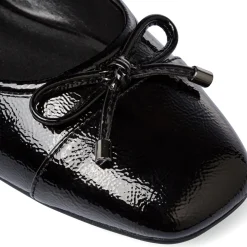 Clearance Décolleté da donna nere effetto vernice con tacco 4 cm Donna Décolleté