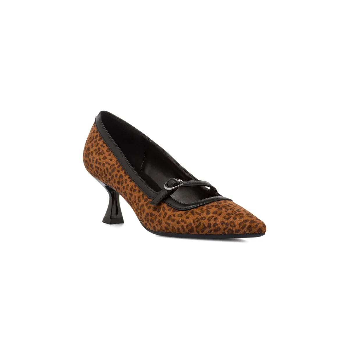 Clearance Décolleté leopardate da Donna con cinturino e tacco 5,5 cm Donna Décolleté