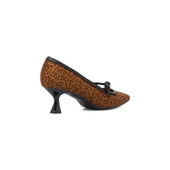 Clearance Décolleté leopardate da Donna con cinturino e tacco 5,5 cm Donna Décolleté