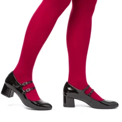 Hot Décolleté Mary Jane bebé donna nere effetto vernice con tacco 5 cm Donna Scarpe Eleganti|Scarpe Comfort