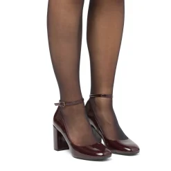 Discount Décolleté Mary Jane bordeaux da donna effetto vernice con tacco 7,5 cm Donna Scarpe Eleganti|Décolleté