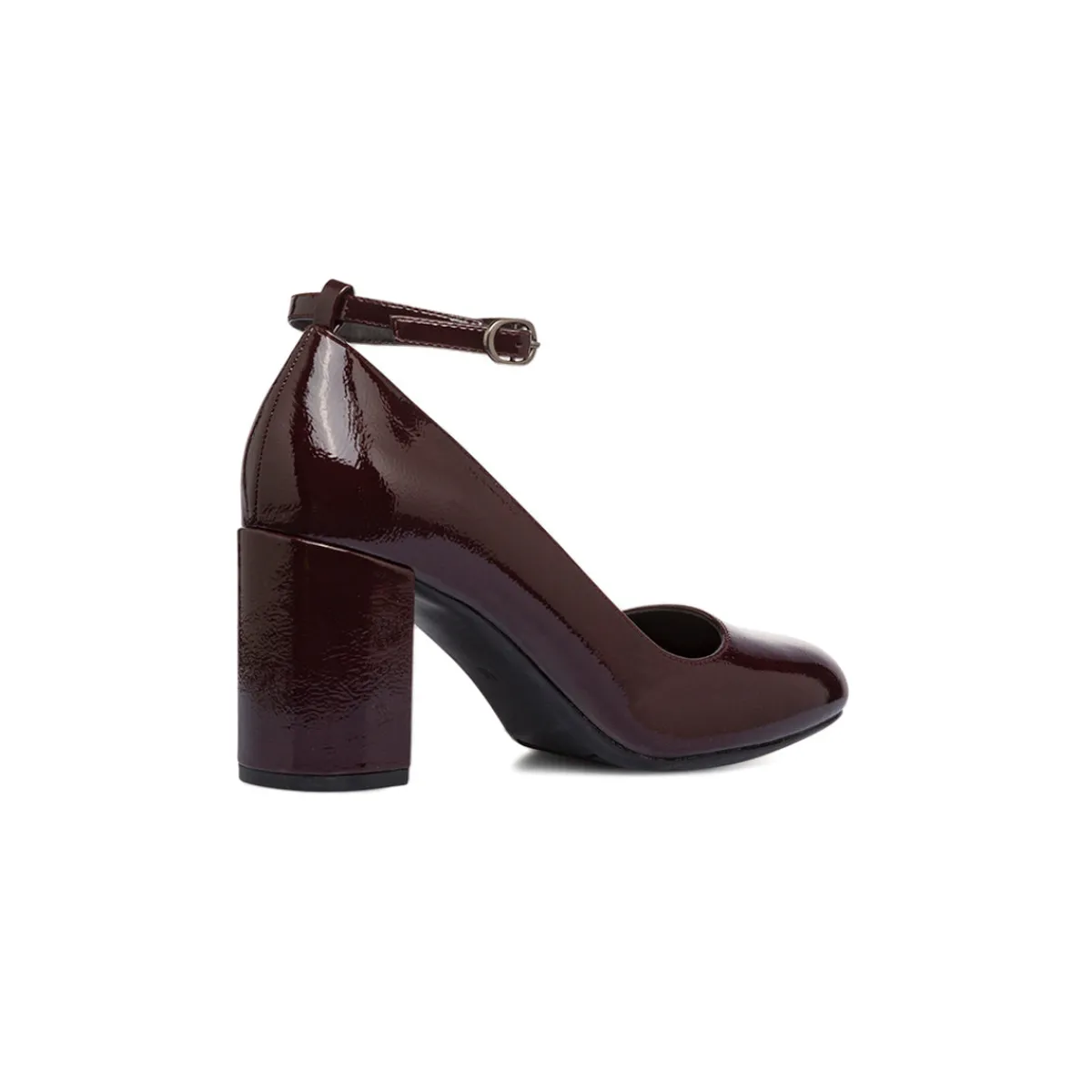 Discount Décolleté Mary Jane bordeaux da donna effetto vernice con tacco 7,5 cm Donna Scarpe Eleganti|Décolleté